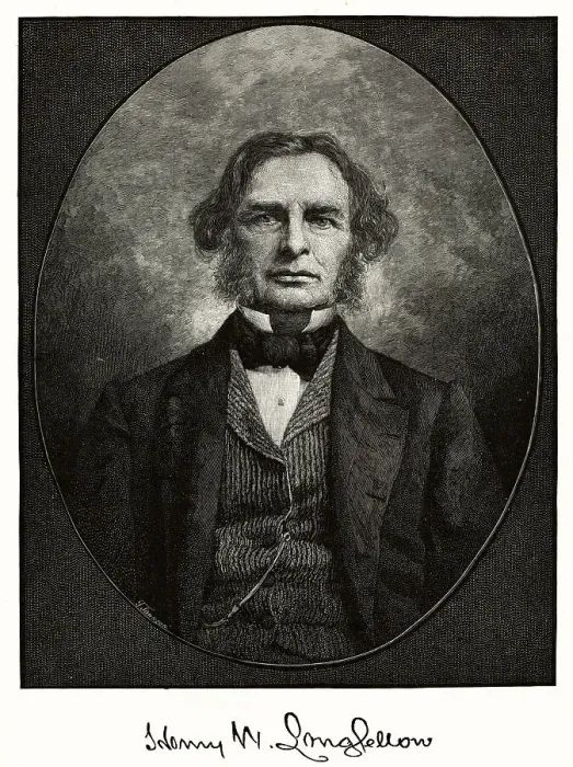 Framed Print : American Poet Henery Wadsworth Longfellow Framed Print : American Poet Henery Wadsworth Longfellow