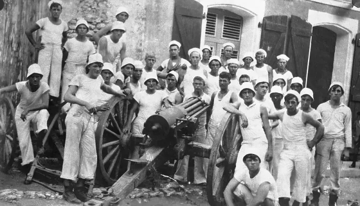 Framed Print : American Sailors During Occupation of Haiti Framed Print : American Sailors During Occupation of Haiti