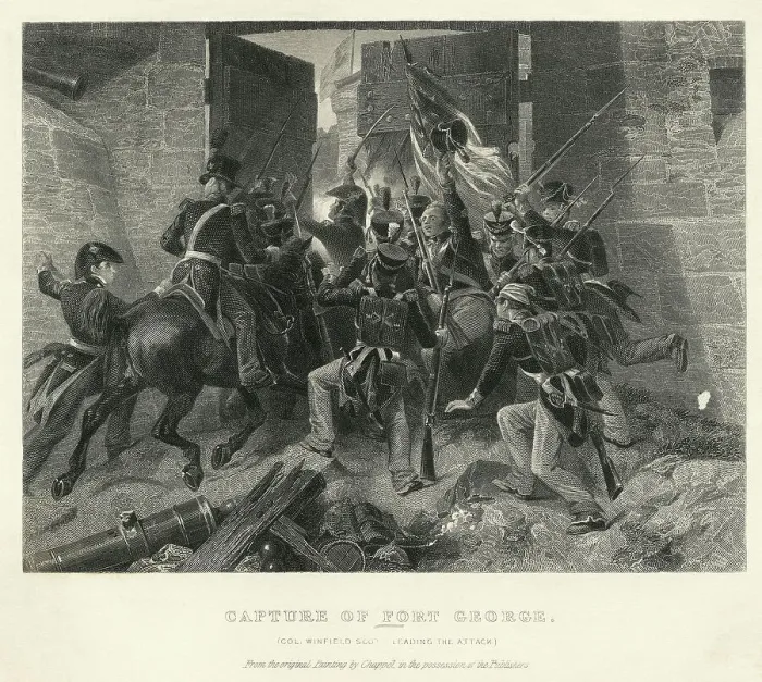 Framed Print : American Soldier Capture Fort George Framed Print : American Soldier Capture Fort George