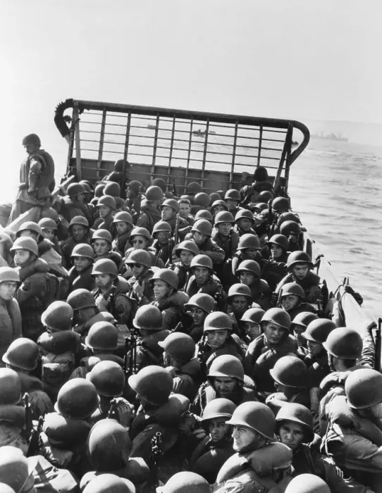 Framed Print : American Soldiers in Landing Craft Framed Print : American Soldiers in Landing Craft