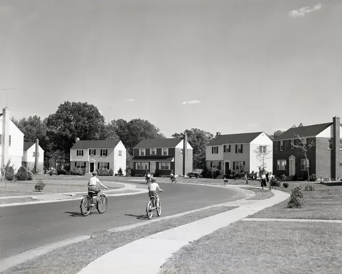 Framed Print : American Suburb Framed Print : American Suburb