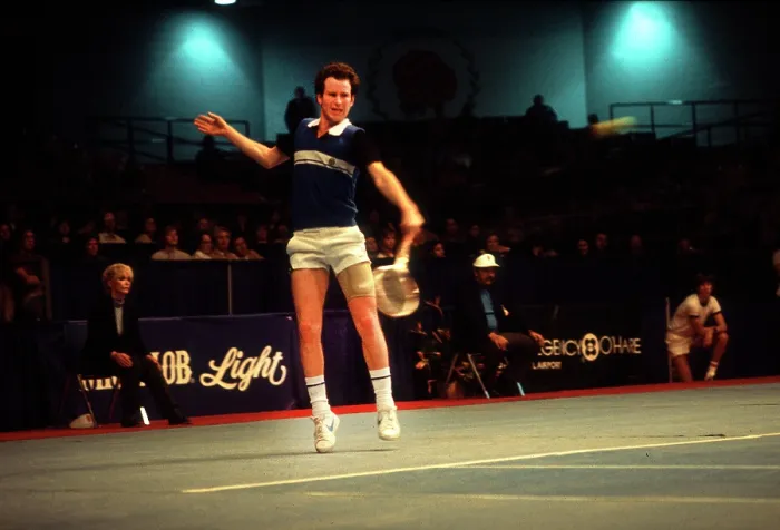 Framed Print : American tennis player John McEnroe during the Michelob Light Challange at the Rosemont Horizon in Rosemont, Illinois Framed Print : American tennis player John McEnroe during the Michelob Light Challange at the Rosemont Horizon in Rosemont, Illinois