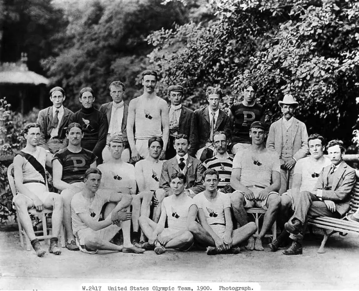 Framed Print : American Track and Field Athletes for the 1900 Olympics Framed Print : American Track and Field Athletes for the 1900 Olympics
