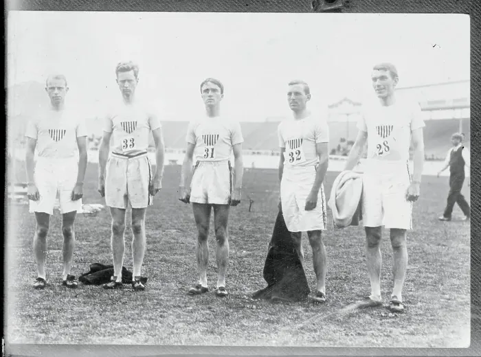 Framed Print : American Track and Field Team at 1908 Olympics Framed Print : American Track and Field Team at 1908 Olympics