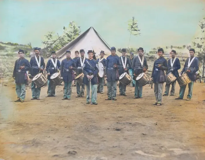 Framed Print : American Troops at Civil War Camp Framed Print : American Troops at Civil War Camp