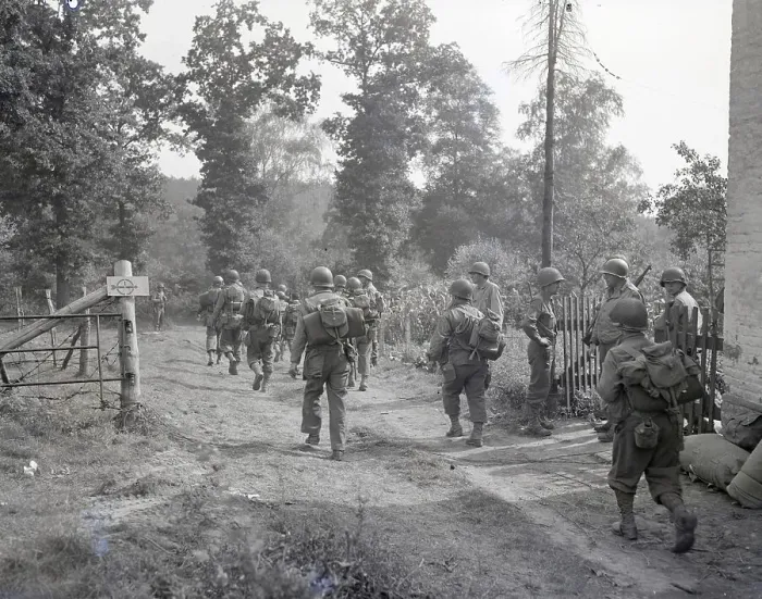 Framed Print : American Troops Enter Germany Framed Print : American Troops Enter Germany