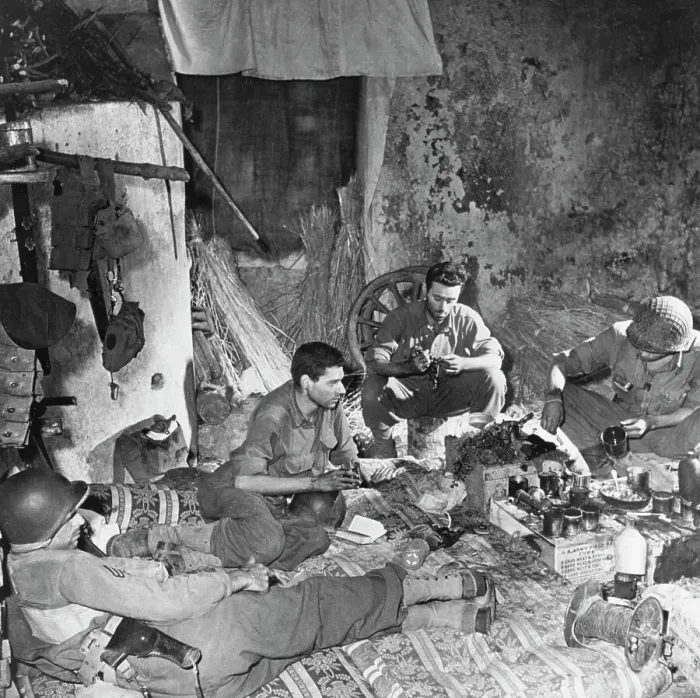 Framed Print : American Troops in Italy Framed Print : American Troops in Italy