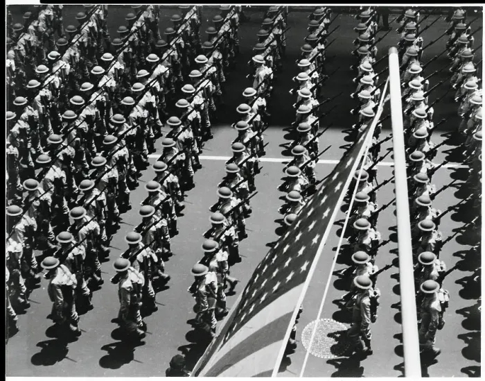 Framed Print : American Troops On Review During Wwi Framed Print : American Troops On Review During Wwi