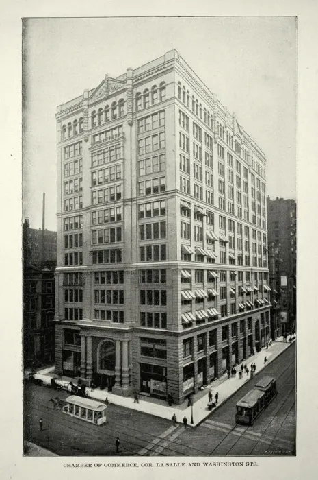 Framed Print : American Victorian architecture, Chamber of Commerce, corner La Salle and Washington Streets, Chicago, 19th Century Framed Print : American Victorian architecture, Chamber of Commerce, corner La Salle and Washington Streets, Chicago, 19th Century
