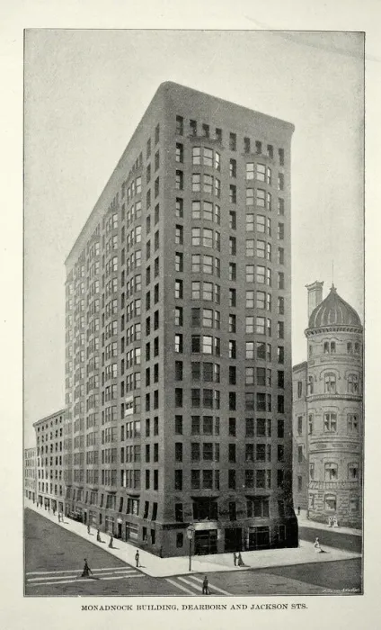 Framed Print : American Victorian architecture, The Monadnock Building is a 16-story skyscraper, Chicago, 19th Century Framed Print : American Victorian architecture, The Monadnock Building is a 16-story skyscraper, Chicago, 19th Century