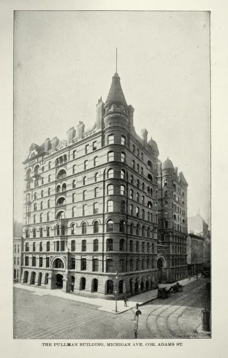 Framed Print : American Victorian architecture, The Pullman Building, Michigan Ave and Corner Adams Street, Chicago, 19th Century Framed Print : American Victorian architecture, The Pullman Building, Michigan Ave and Corner Adams Street, Chicago, 19th Century