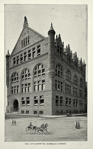 American Victorian architecture, The Art Institute, Michigam Avenue, Chicago, 19th Century
