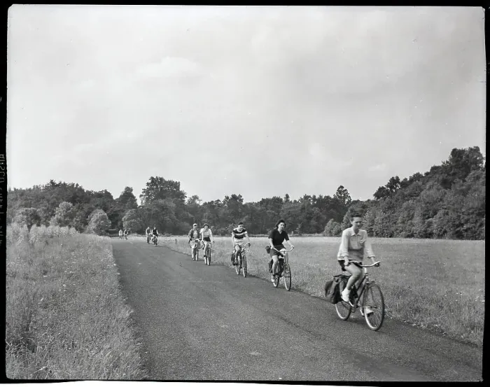 Framed Print : Americans On Bike Trek Framed Print : Americans On Bike Trek