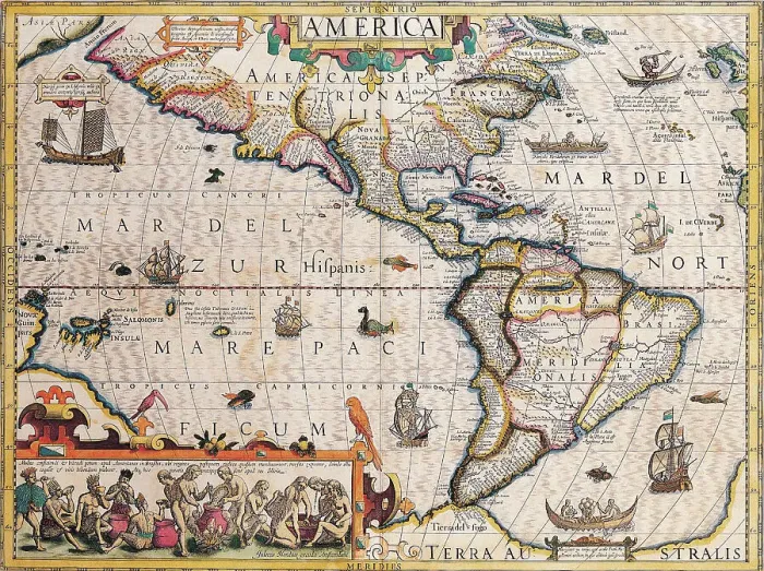 Framed Print : The Americas Framed Print : The Americas
