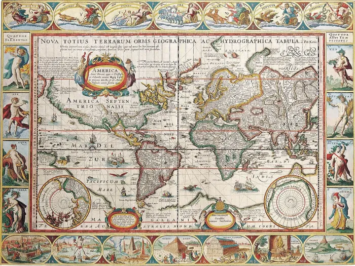Framed Print : The Americas
