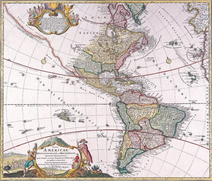 Framed Print : The Americas Framed Print : The Americas