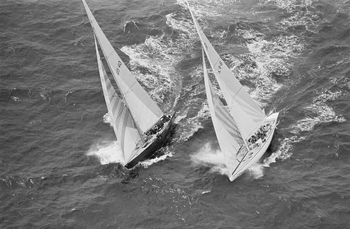 Framed Print : America's Cup Competitors Framed Print : America's Cup Competitors