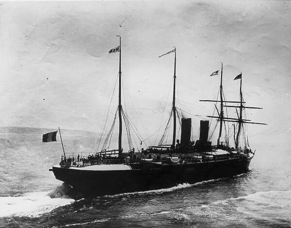 Amerique. circa 1890: The merchant ship Amerique. (Photo by Hulton Archive / Getty Images)