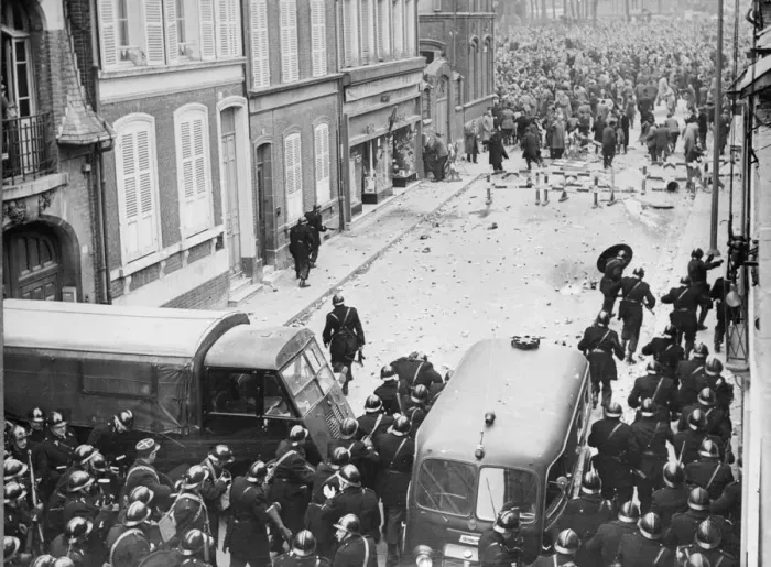 Framed Print : Amiens Riot Framed Print : Amiens Riot