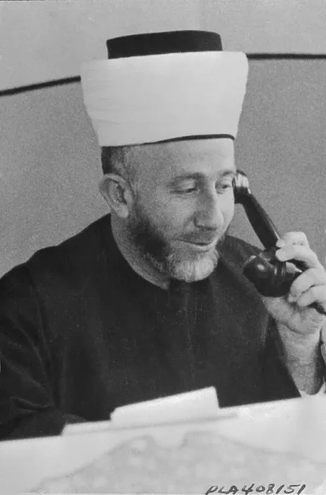 Framed Print : Amin Al-Husayni with Telephone Framed Print : Amin Al-Husayni with Telephone