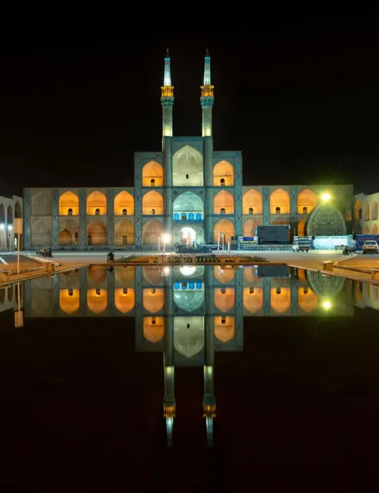 Framed Print : Amir Chakmaq complex by night, Yazd, Iran Framed Print : Amir Chakmaq complex by night, Yazd, Iran