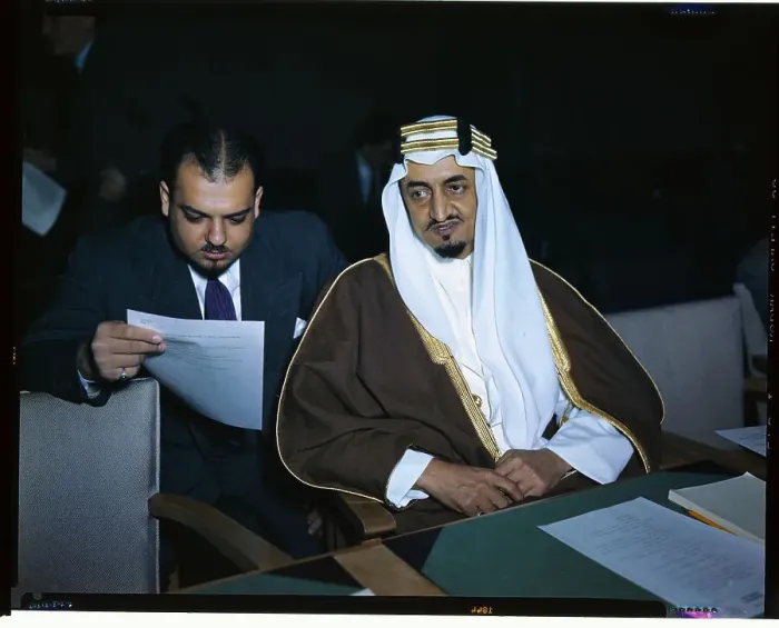Framed Print : Amir Faisal Al Saud in Arab Dress Framed Print : Amir Faisal Al Saud in Arab Dress