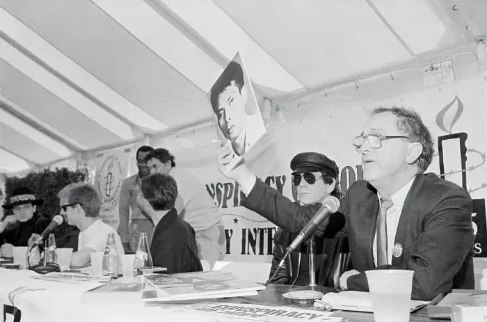 Framed Print : Amnesty International Press Conference Framed Print : Amnesty International Press Conference