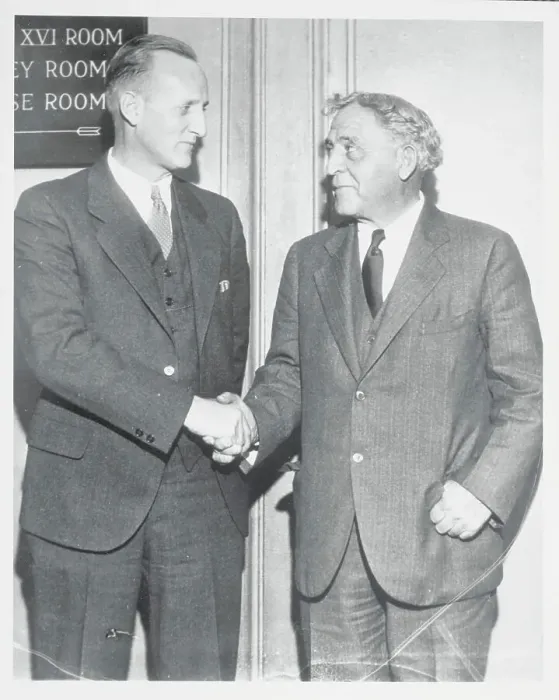 Framed Print : Amos Alonzo Stagg Congratulating New Coach Thomas Metcalf Framed Print : Amos Alonzo Stagg Congratulating New Coach Thomas Metcalf