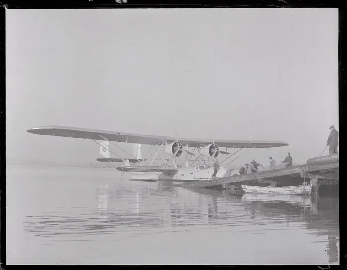 Framed Print : Amphibian Sesquiplane Preparing for Takeoff Framed Print : Amphibian Sesquiplane Preparing for Takeoff