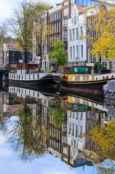 Framed Print : An Amsterdam Canal