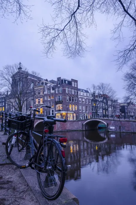 Framed Print : An Amsterdam Canal