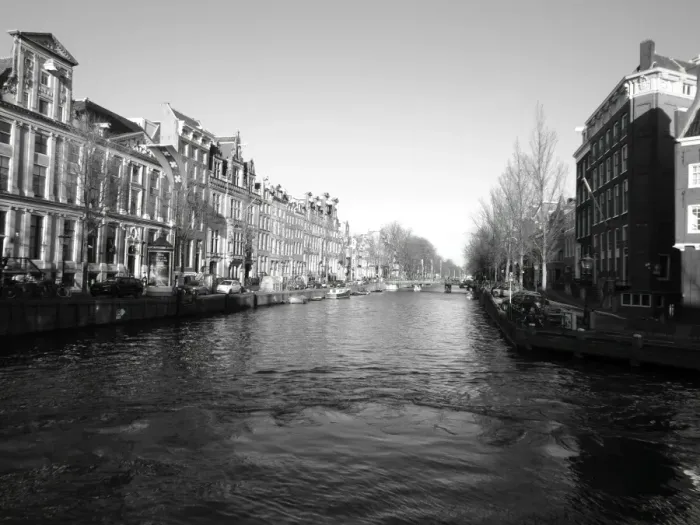 Framed Print : Amsterdam Herengracht Canal Black & White, Holland Framed Print : Amsterdam Herengracht Canal Black & White, Holland