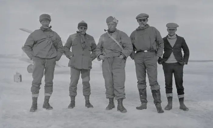 Framed Print : Amundsen Explorers Posing at Nome Framed Print : Amundsen Explorers Posing at Nome