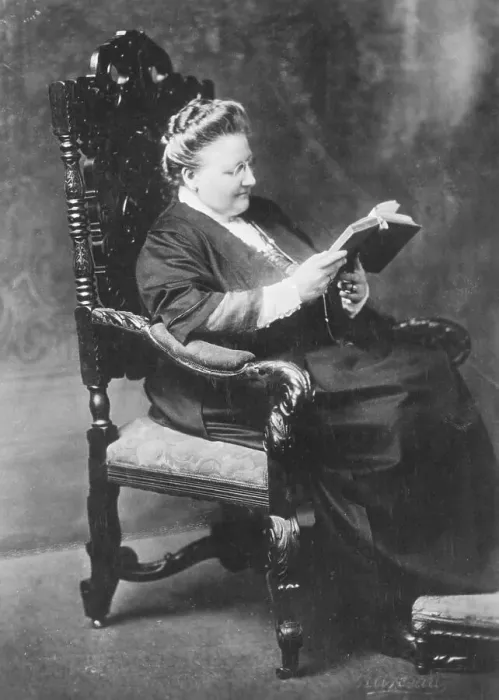 Framed Print : Amy Lowell Reading Book