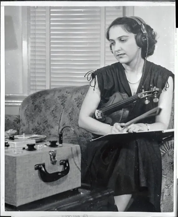 Framed Print : Anahid Ajemian Listening to Music Framed Print : Anahid Ajemian Listening to Music
