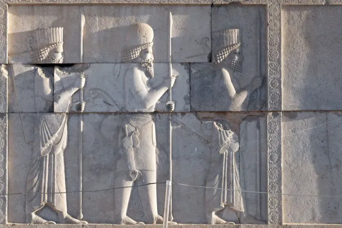 Framed Print : Ancient bas reliefs of Persepolis, Iran Framed Print : Ancient bas reliefs of Persepolis, Iran
