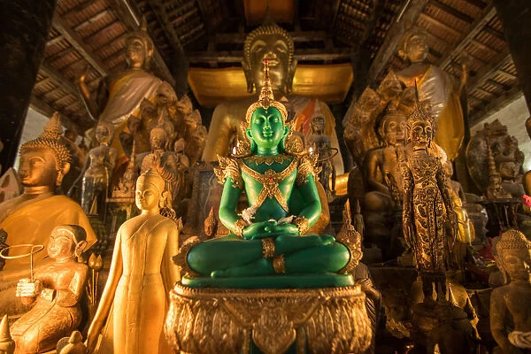 Ancient Buddhist Temple Wat Maak Mong, Luang prabang, laos