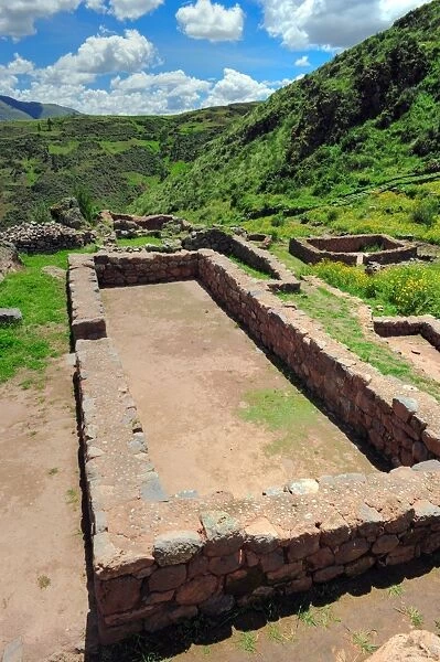Ancient city ruins in Peru