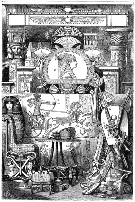 Framed Print : Ancient Egypt ornaments Framed Print : Ancient Egypt ornaments