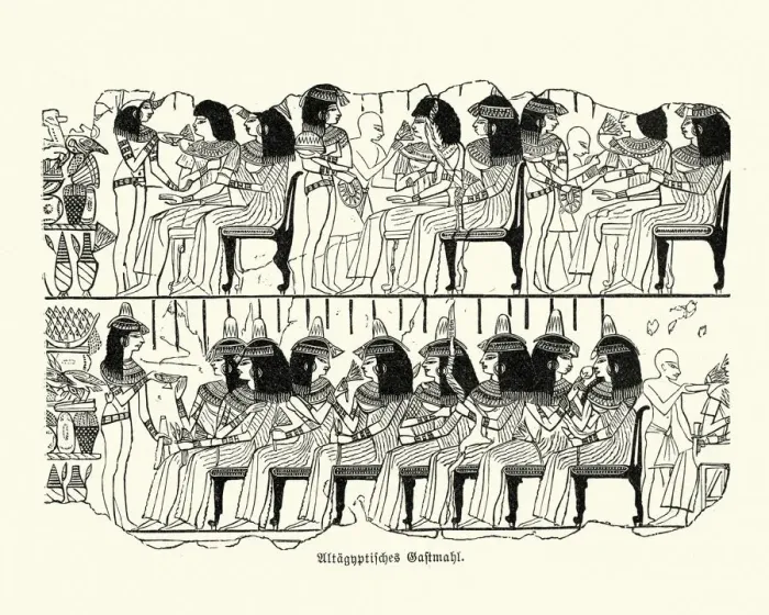 Framed Print : Ancient Egyptian feast Framed Print : Ancient Egyptian feast