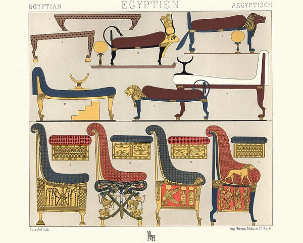 Ancient egyptian furniture Beds, divans, and thrones