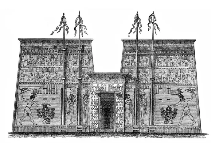 Framed Print : Ancient Egyptian Temple in Edfu Framed Print : Ancient Egyptian Temple in Edfu