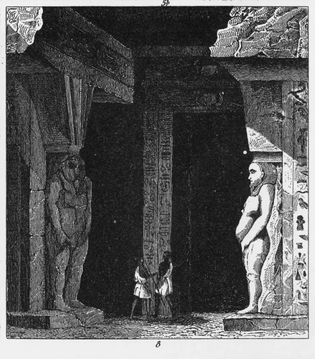 Framed Print : Ancient Egyptian Temple of Typhon at Denderah Engraving Framed Print : Ancient Egyptian Temple of Typhon at Denderah Engraving