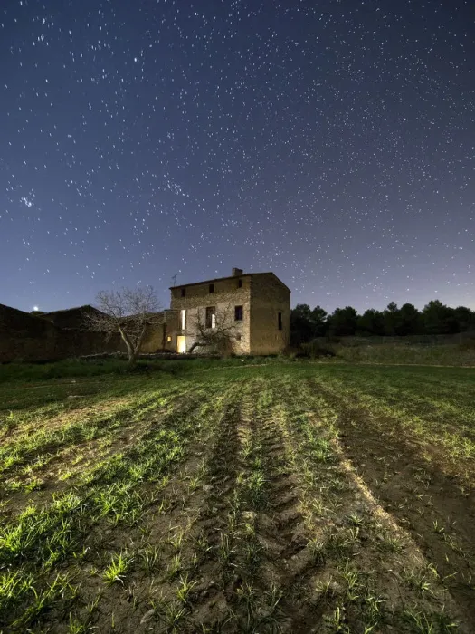Framed Print : Ancient farmhouse a night of starry sky Framed Print : Ancient farmhouse a night of starry sky