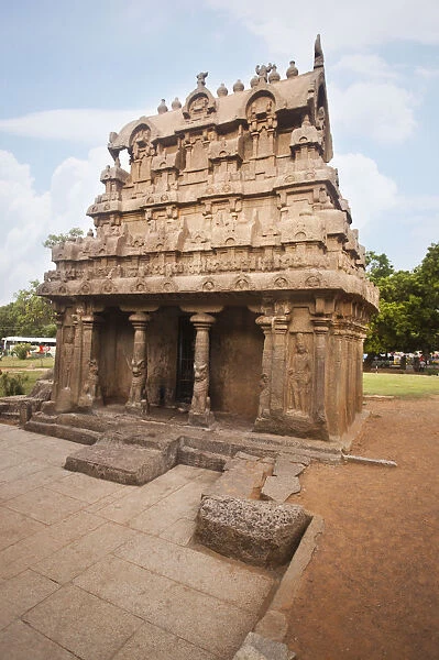 Ancient Ganesh Ratha Temple at Mahabalipuram, Kanchipuram District, Tamil Nadu, India