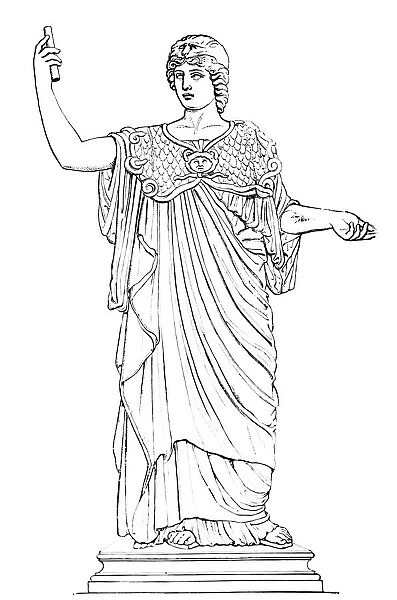 Ancient greece - portrait of Athena