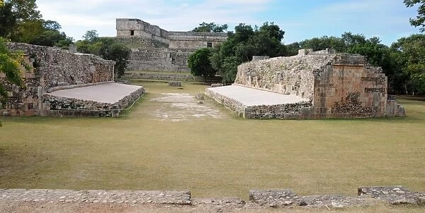 Ancient Mayan Ball Court at Uxmal