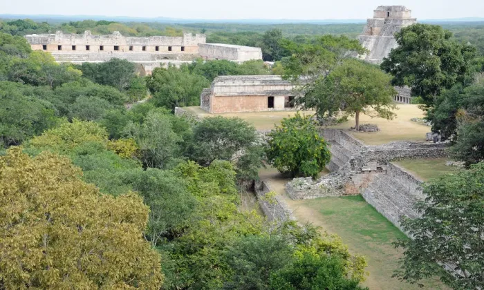 Framed Print : Ancient Mayan City of Uxmal, Surrounded by Forest Framed Print : Ancient Mayan City of Uxmal, Surrounded by Forest