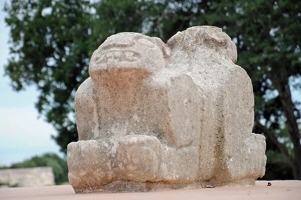 Ancient Mayan Two Headed Jaguar Throne, Uxmal