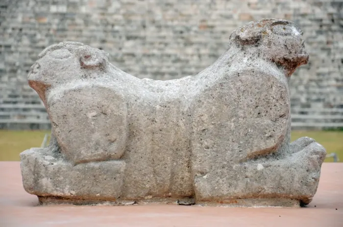 Framed Print : Ancient Mayan Two Headed Jaguar Throne, Uxmal Framed Print : Ancient Mayan Two Headed Jaguar Throne, Uxmal